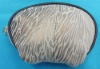 HOT SALES zebra semicircle  zipper around coin purse