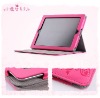 HOT Smart cover leather case for iPad 2 with stand