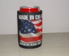 HOT USA flag neoprene can cooler