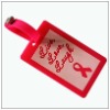 HOT promotional letters 3d soft pvc luggage tag