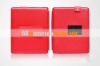 HOT sell,high quality,Good price,Ipad leather case with bracket red,case,for ipad netbook case,low MOQ,Welcome OEM.