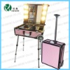 HX-C1101,Aluminum light cosmetic case,light up cosmetic case,lighted makeup case,light trolley beauty case