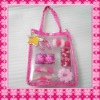 Hair accessories set In Pvc Bag for kids