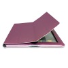 Hair line PU cover for iPad2 pink
