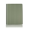 Hair line PU cover for iPad2 titanium