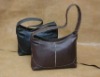 Hand made leather bag leather shopping bag