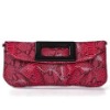 Hand made snake skin evening CLUTCH bag 042