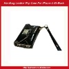 Handbag Flip Case Case For iPhone 4 4S-Black