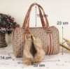 Handbags women bags with free fur fox tail accessory S940