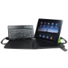 Handle folio PU leather case with keyboard for Apple iPad 2