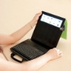 Handle folio PU leather case with keyboard for Apple iPad 2