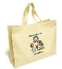 Handle printed bag Canvas tote bag promotional eco friendly orangic cotton shopping bag