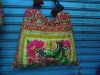 Handmade Embroidered Colorful Cotton Travelling Tote Bags