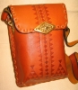 Handmade Genuine Cow Leather Handbag With Brass