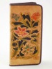 Handmade Ladies Cowhide Leather Wallet - Hand Carved Flowers