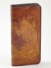 Handmade Ladies Cowhide Leather Wallet in Zen style