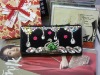 Handmade ladies Diamond leather wallet purse W0353