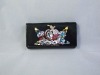 Handmade ladies Diamond leather wallet purse W0368