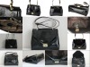 Handmade leather black vintage bags women