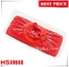 Hanshan HS09908 Red evening bag Ladies' party bag with flower on the surface