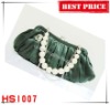 Hanshan HS1007 Ladies' polyester evening bag with pearl