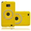 Happy Soft Camera Silicone Cover Case Shell For Samsung Galaxy S2 i9100