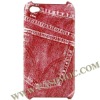 Hard Case Cover with Denim Fabric Design for iPhone4/4G