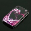 Hard Plastic Case for Blackberry 8520 8530 Flowers and Heart Designer