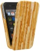 Hard Shell Flip Case and Screen Protector for Apple iPhone 4 (Maple Wood Grain)