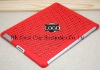 Hard plastic case for ipad 2 work with smart cover, red