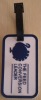 Hard plastic luggage tag