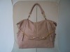 Hardware tape pink women shoulder bag