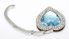 Heart crystal bag hook HE096