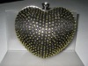 Heart crystal evening bag