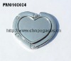 Heart shape blank bag hanger with key chain without any decoration