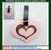 Heart shape soft PVC luggage tag