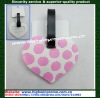 Heart shape soft PVC luggage tag