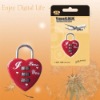 Heart shape travel lock with blister card