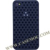 Heart-shaped Perforated Hard Case for iPhone 4 4g(Black)