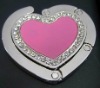 Heart shaped purse hanger hook with customized Logo ZM-HB083.