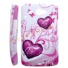Hearts And Butterfly Design Silicon Skin Cover Gel Case For HTC ChaCha G16