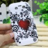 Hearts Pattern TPU Case for Blackberry 9850 9860