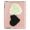 Hearts Rhinestone Bling Crystal Case for iPad 2 - Pink