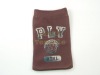 Heat Transfer Printing Knitted Cellphone Pouch