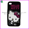 Hellokitty logo silicone case for iphone 4g