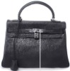 High Fashion Black Leather Handbags for Women