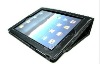 High Quailty Black Slim Leather Book Case+Protector for Apple iPad 3