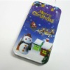 High Quality Christmas Day Hard Plastic case For iPhone 4 4G Snowman