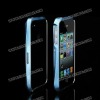 High Quality Cleave Aluminum Bumper for iPhone 4S with Silver Line(Blue)