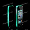 High Quality Cleave Aluminum Bumper for iPhone 4S with Silver Line(Green)